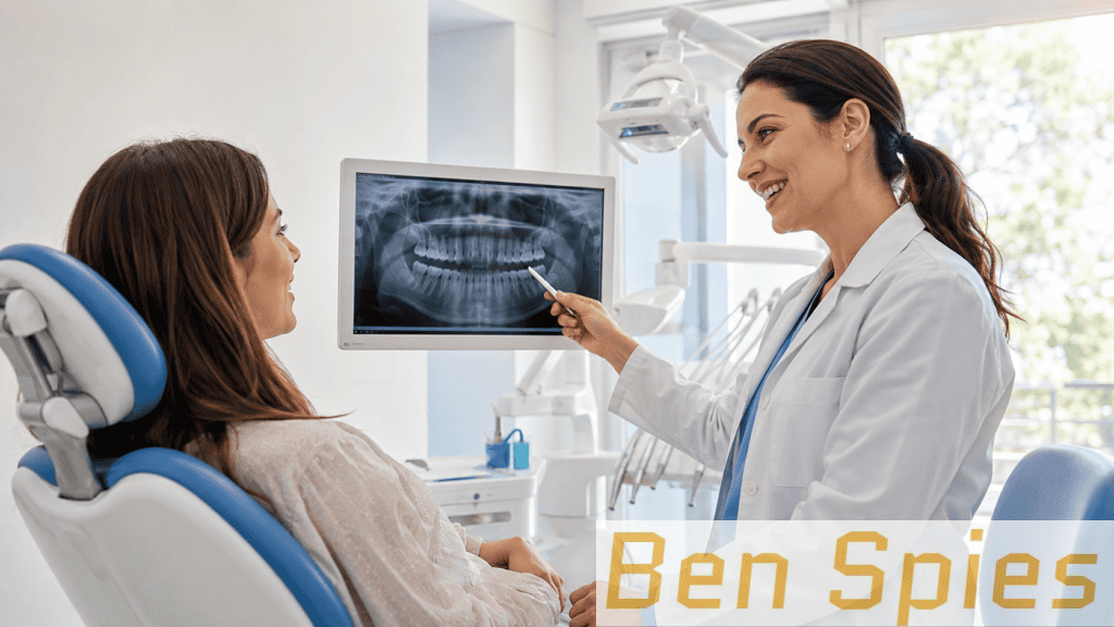 Consulta dental en espacio luminoso
